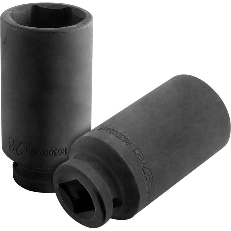 Soquete sextavado longo de impacto, 28 mm, encaixe de 1/2", 3300704