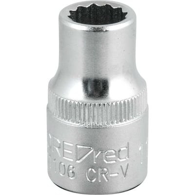 Soquete estriado com encaixe de 1/2", 11 mm