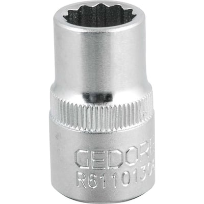 Soquete estriado com encaixe de 1/2", 13 mm