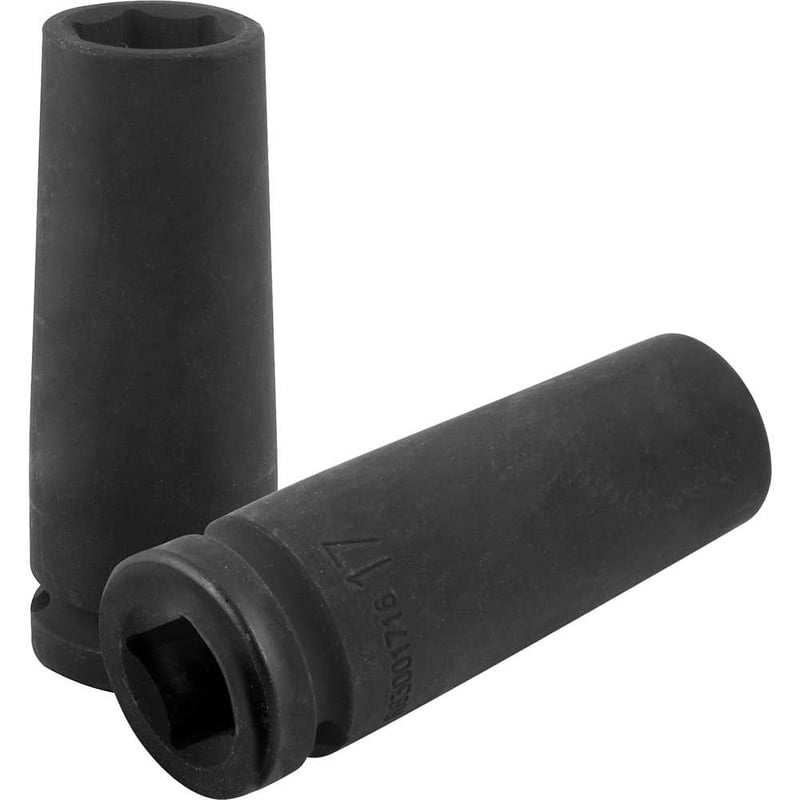 Soquete sextavado longo de impacto, 17 mm, encaixe de 1/2", 3300547