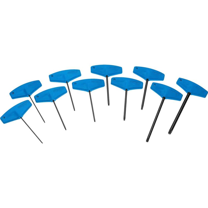 Jogo de chaves hexalobular com cabo tipo T, T9 a T50, com 10 peças, 024.495