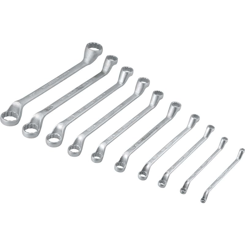 Jogo de chaves estrela, 1/4" a 1.1/2", com 10 peças, unit drive, 003.654