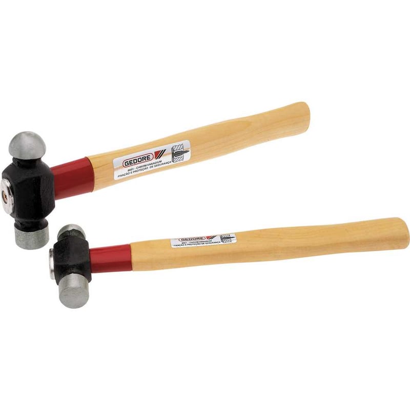 Martelo bola 800 g, cabo de madeira, Rotband-Plus