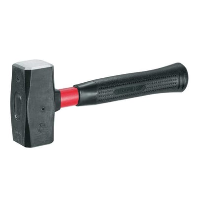Marreta quadrada com cantos abaulados, 1 kg, cabo de fibra, 050.145