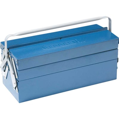Caixa metálica sanfonada para ferramentas, com 5 gavetas, 50,0 cm x 20,0 cm x 23,0 cm, 1335, 001007