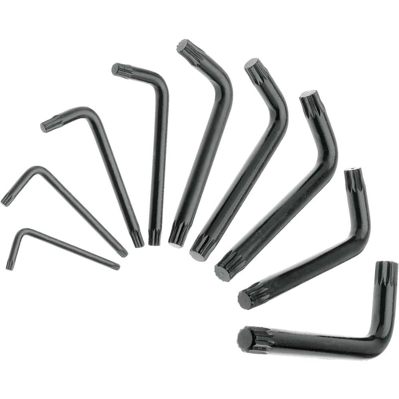 Jogo de chaves multidentada, 4,0 mm a 18,0 mm, com 9 peças, 42X-9M