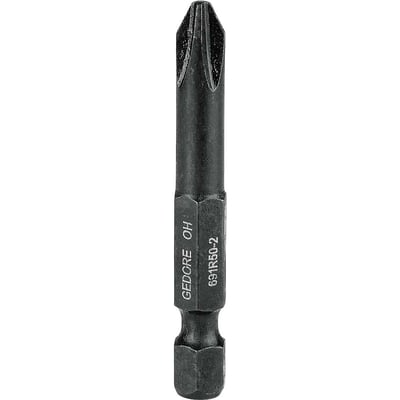Bits/ponteira phillips, encaixe 1/4", nº 2 x 50,8 mm, 691 R 50 PH2, 025.643