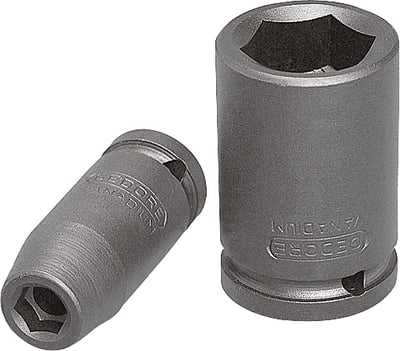 Soquete sextavado longo de impacto, 17 mm, encaixe de 1/2", 019112