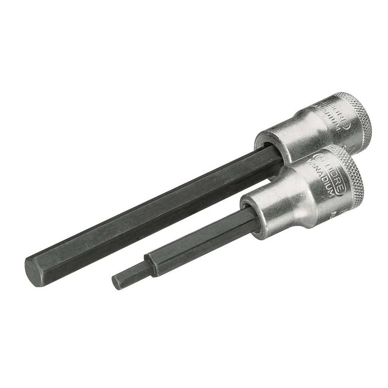 Soquete hexagonal longo 8 mm, com encaixe 1/2", IN19L