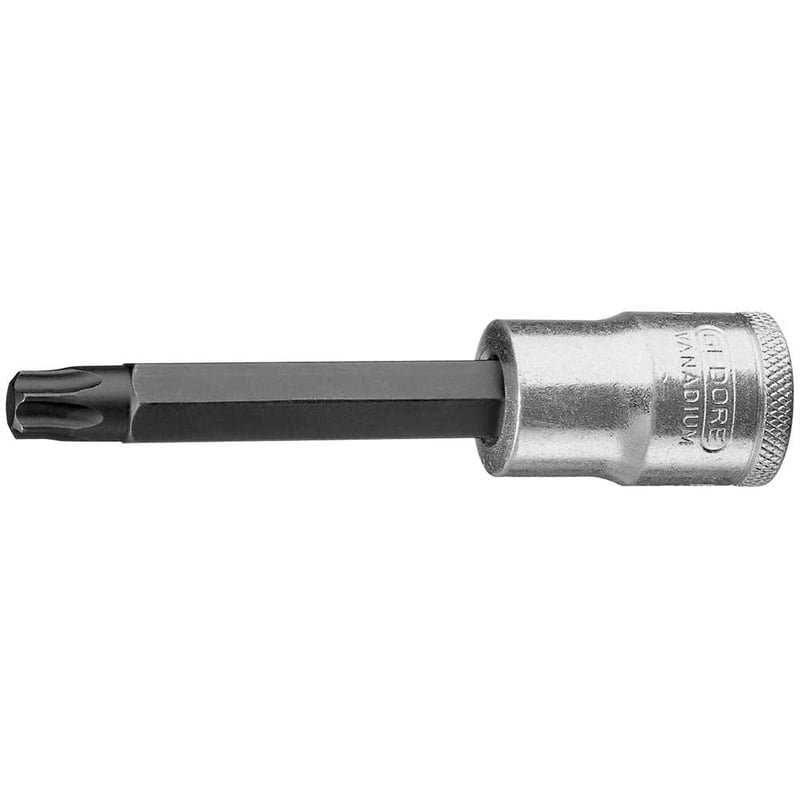 Soquete hexalobular longo, encaixe de 1/2", T-40, ITX19, 024750