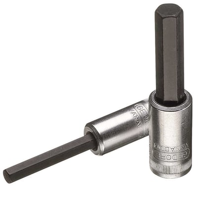 Soquete hexagonal longo 3 mm, com encaixe 1/4", IN20L 013415