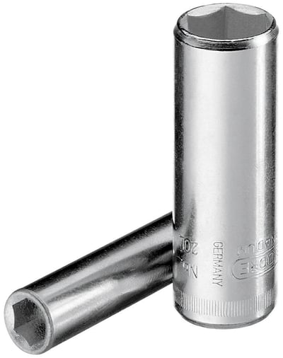 Soquete sextavado longo com encaixe de 1/4", 10 mm, 20L