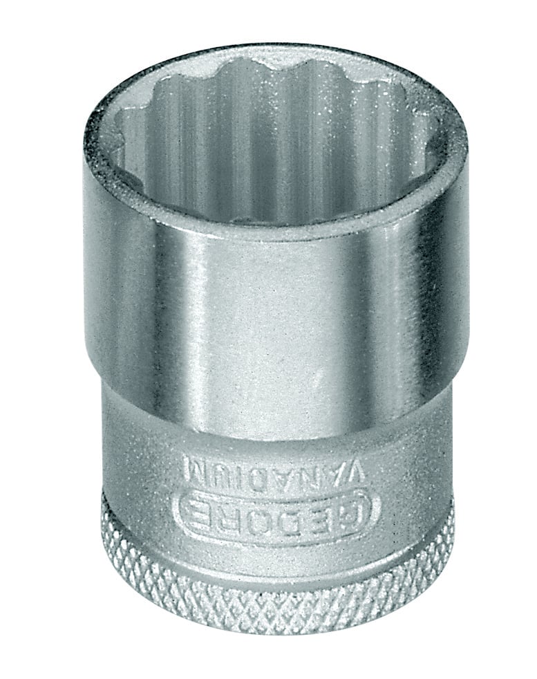 Soquete estriado com encaixe de 3/8", 15 mm, Unit Drive D30