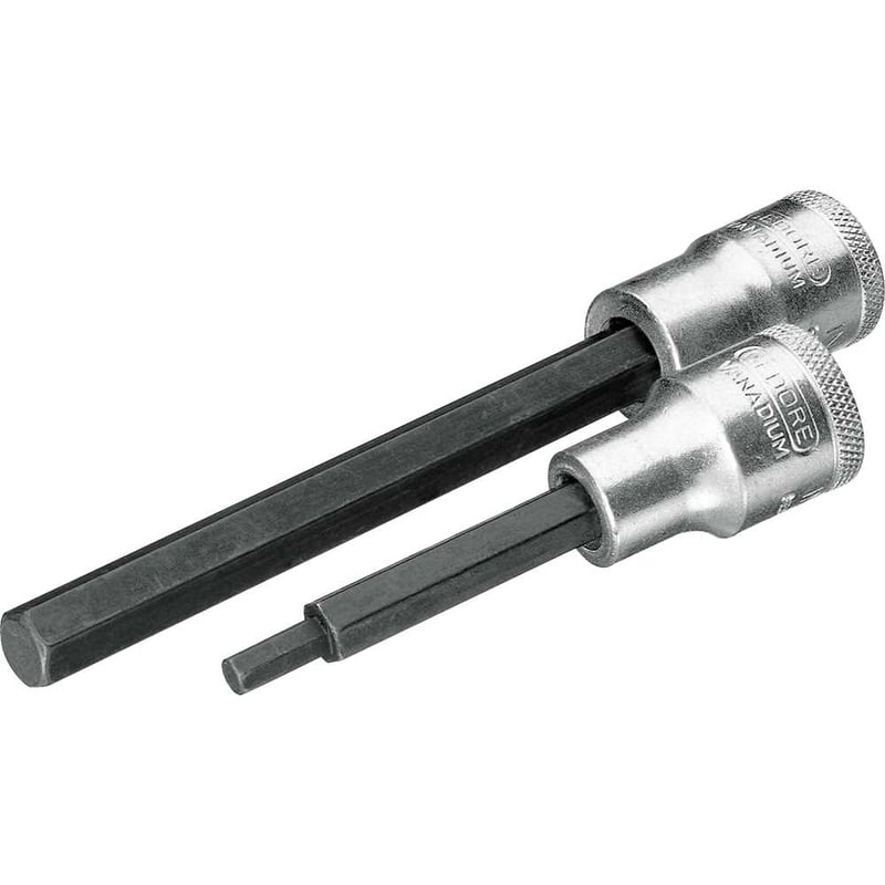 Soquete hexagonal longo 12 mm, com encaixe 1/2", IN19L 016360