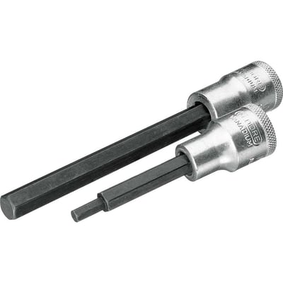 Soquete hexagonal longo 17 mm, com encaixe 1/2", IN19L 016380