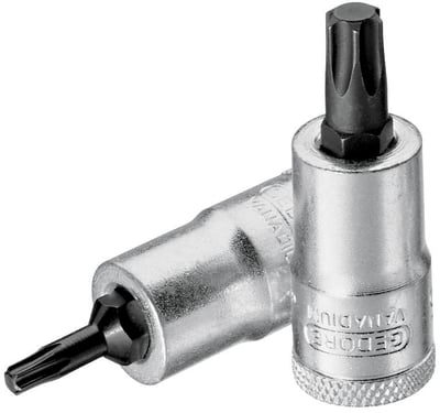 Soquete hexalobular macho, com encaixe de 3/8", ITX30 T-30