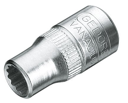 Soquete estriado com encaixe de 1/4", 6 mm, 013105