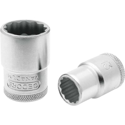 Soquete estriado, com encaixe de 1/2", 5/16"