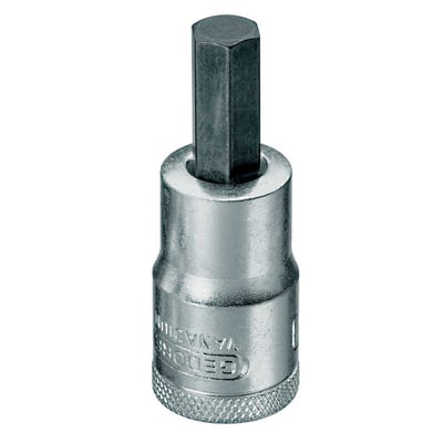 Soquete hexagonal 7/16", encaixe 1/2", IN19