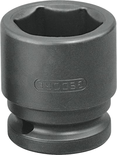 Soquete sextavado de impacto curto, 1/2", com encaixe 1/2", 019058