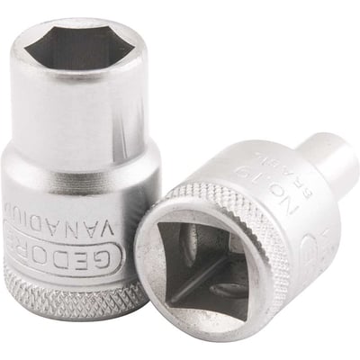 Soquete sextavado com encaixe de 1/2" x 9/16" em aço cromo vanádio