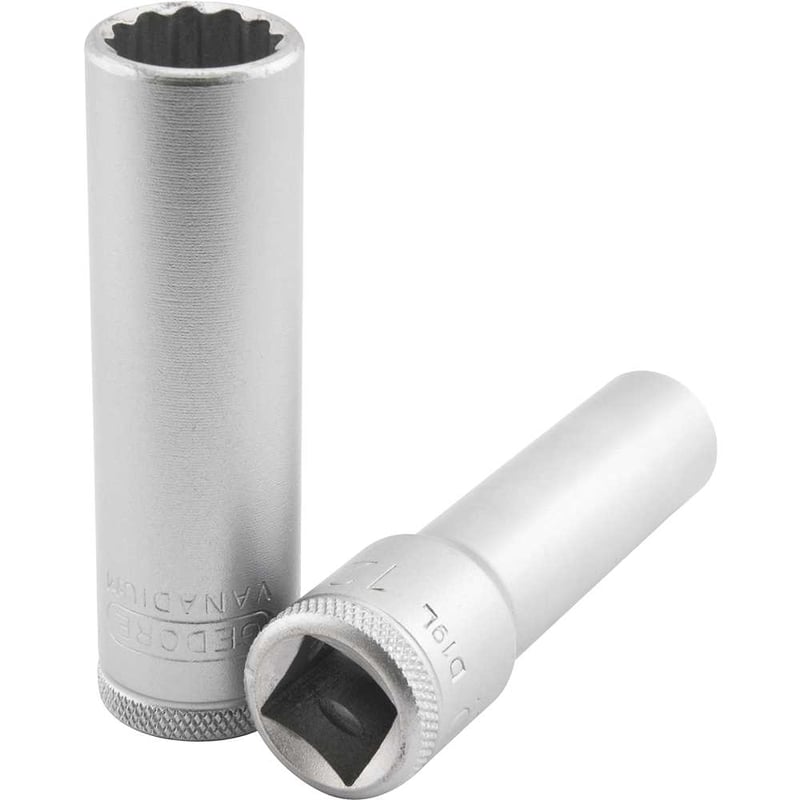 Soquete estriado longo 14 mm, com encaixe de 1/2", 015702