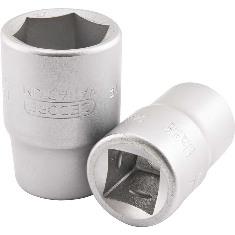 Soquete sextavado com encaixe de 3/4" x 1.7/8" em aço cromo vanádio