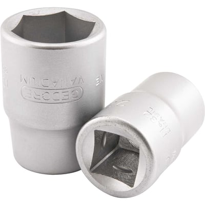 Soquete sextavado com encaixe de 3/4" x 3/4" em aço cromo vanádio