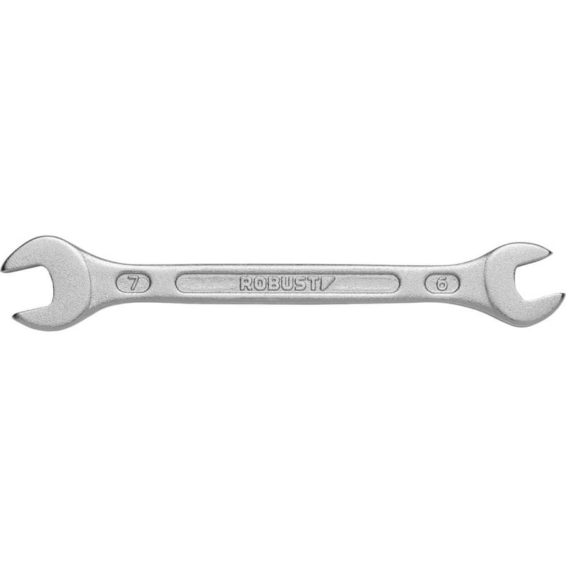 Chave fixa, 6 mm x 7mm, aço especial, niquelado e cromado, S05120607 3370000