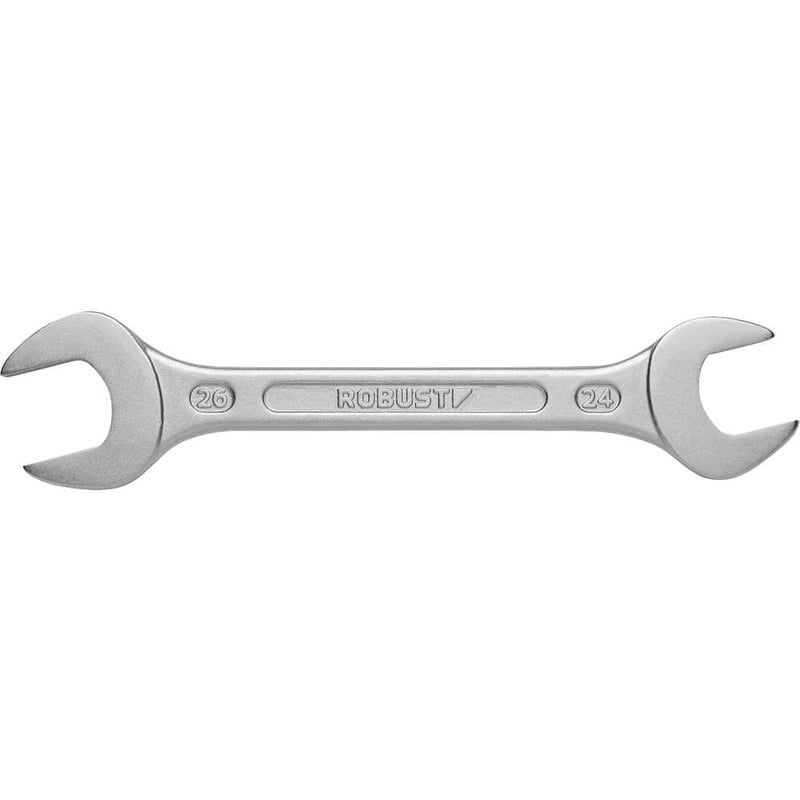 Chave fixa, 24 mm x 26mm, aço especial, niquelado e cromado, S05122426 3370073