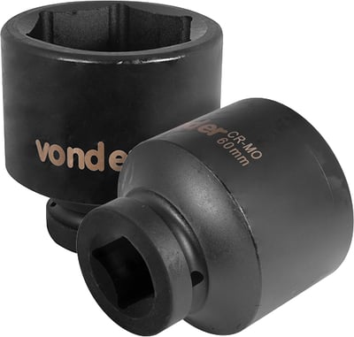 Soquete sextavado de impacto, encaixe de 1" x 60,0 mm