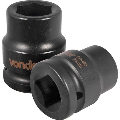 Soquete sextavado de impacto, encaixe de 3/4" x 23,0 mm