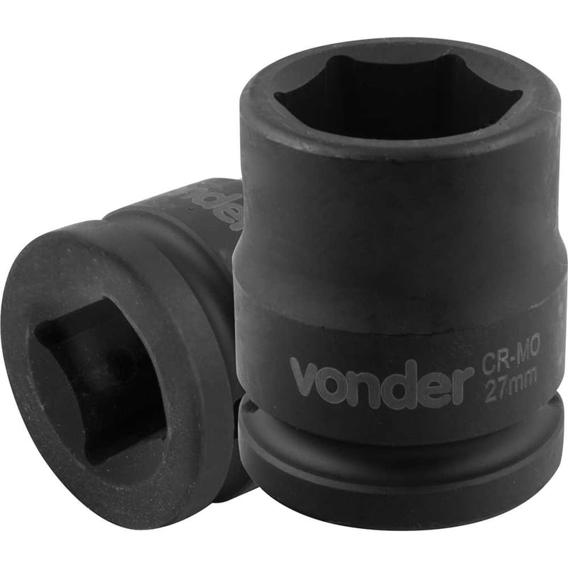 Soquete sextavado de impacto, encaixe de 3/4" x 27,0 mm