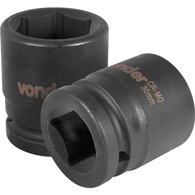 Soquete sextavado de impacto, encaixe de 3/4" x 30,0 mm