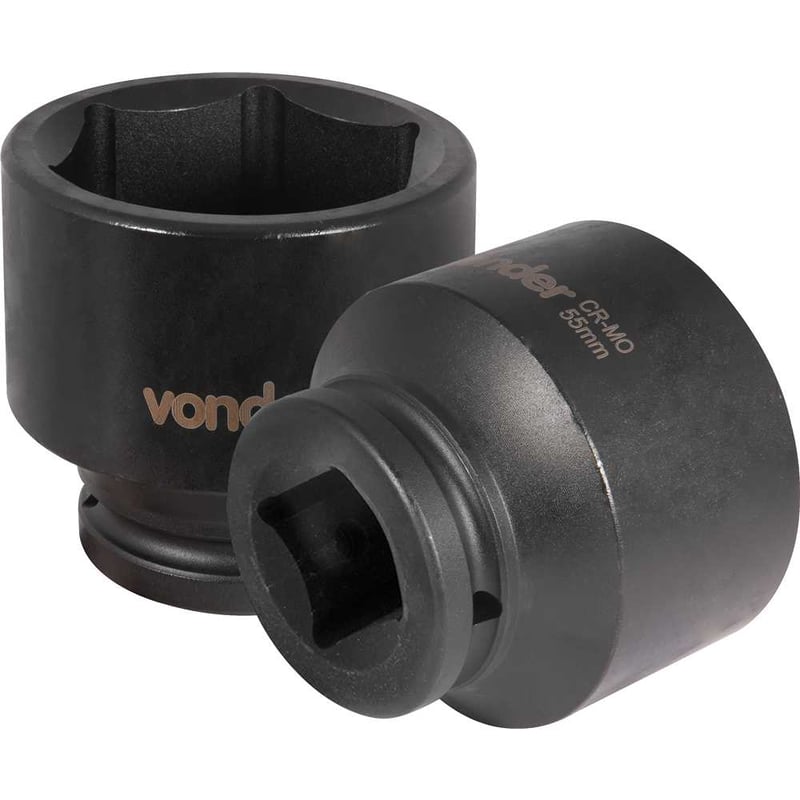 Soquete sextavado de impacto, encaixe de 3/4" x 55,0 mm