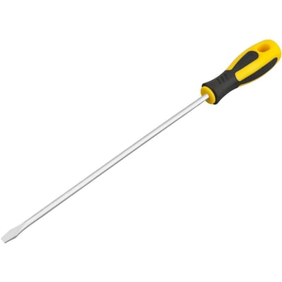 Chave de fenda 1/4" x 10", aço cromo vanádio, cabo emborrachado, com ponta magnetizada
