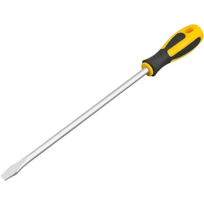 Chave de fenda 3/8" x 10", aço cromo vanádio, cabo emborrachado, com ponta magnetizada