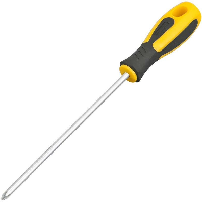 Chave phillips 3/16" x 6", aço cromo vanádio, cabo emborrachado, com ponta magnetizada VONDER PLUS