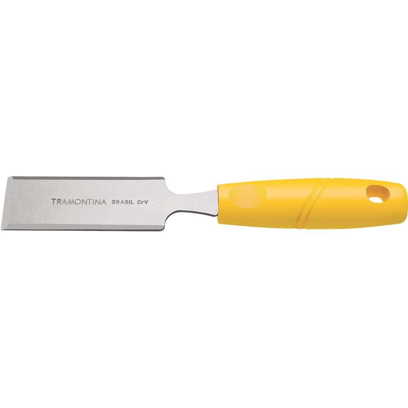 Formão chanfrado reto 3/4", com cabo plástico, 43335005 TRAMONTINA