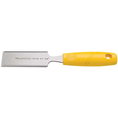 Formão chanfrado reto 5/8", com cabo plástico, 43335004 TRAMONTINA