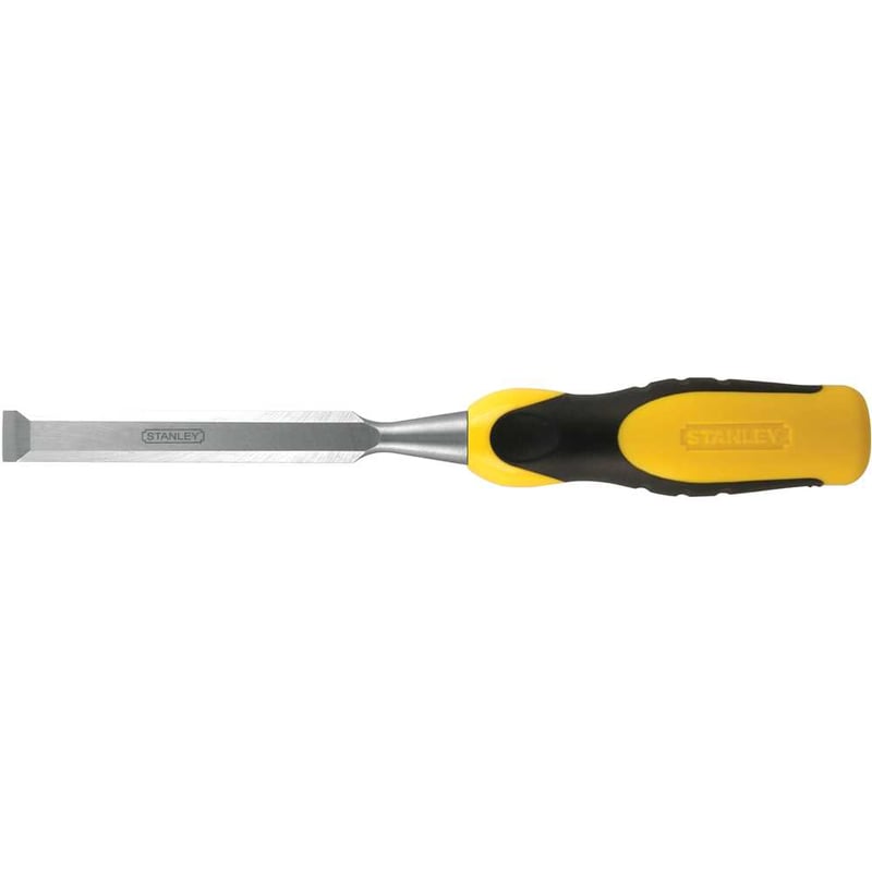Formão chanfrado reto 1/4", com cabo em polipropileno e borracha termoplástica