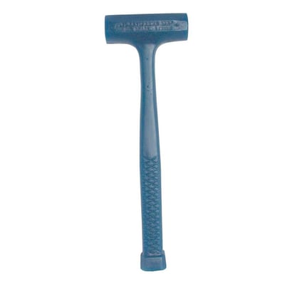 Martelo antirretrocesso em poliuretano, 800 gramas, azul, modelo 50