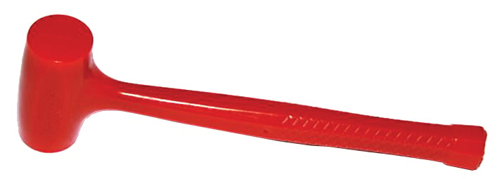 Martelo antirretrocesso em poliuretano, 800 gramas, vermelho, modelo 50