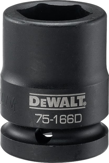 Soquete sextavado de impacto, curto, encaixe 3/4", 24 mm, DWMT75166OSP