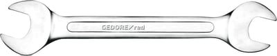 Chave fixa, 3/4" x 7/8", aço cromo vanádio, niquelado e cromado