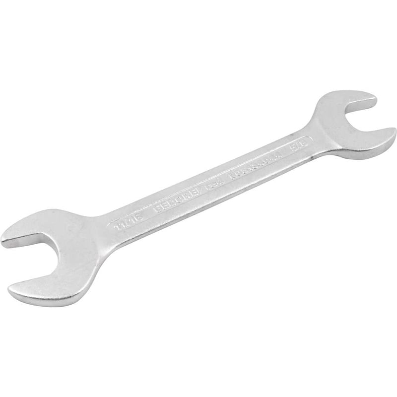 Chave fixa, 5/8" x 11/16", aço cromo vanádio, niquelado e cromado