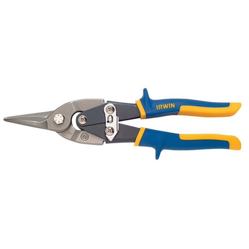 Tesoura 10", para chapas, modelo aviação, corte reto, 2073113