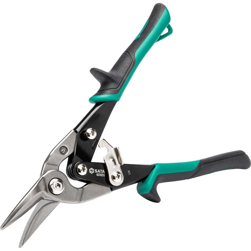 Tesoura 10", para chapas, modelo aviação, corte direito