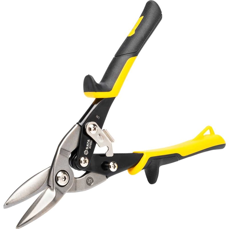 Tesoura 10", para chapas, modelo aviação, corte reto