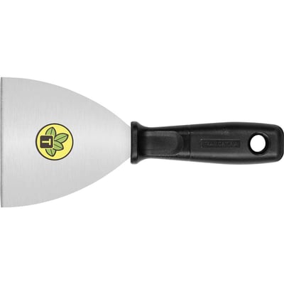 Espátula de aço tipo betumadeira, 10 cm, com cabo plástico, 77396105